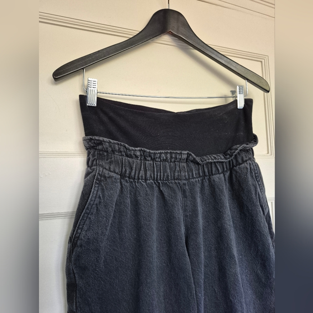 H&M Mama Maternity Jeans Papaerbag Waist Size Small Cotton - Picture 3 of 8